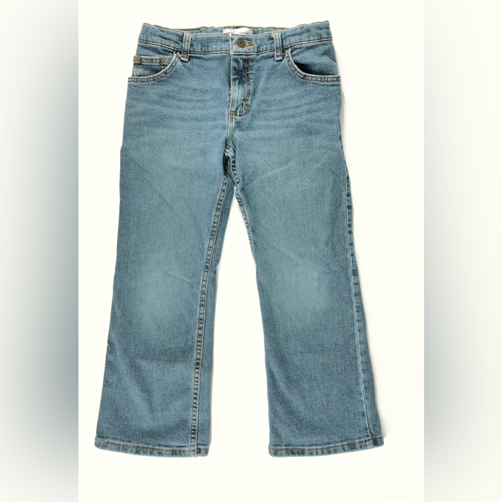 Wrangler Boys’ Classic Bootcut Denim Blue Jeans Size 10 Husky